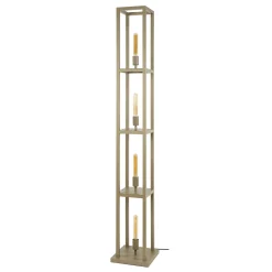 Vloerlamp Quadra 4-lichts Beige - Giga Meubel