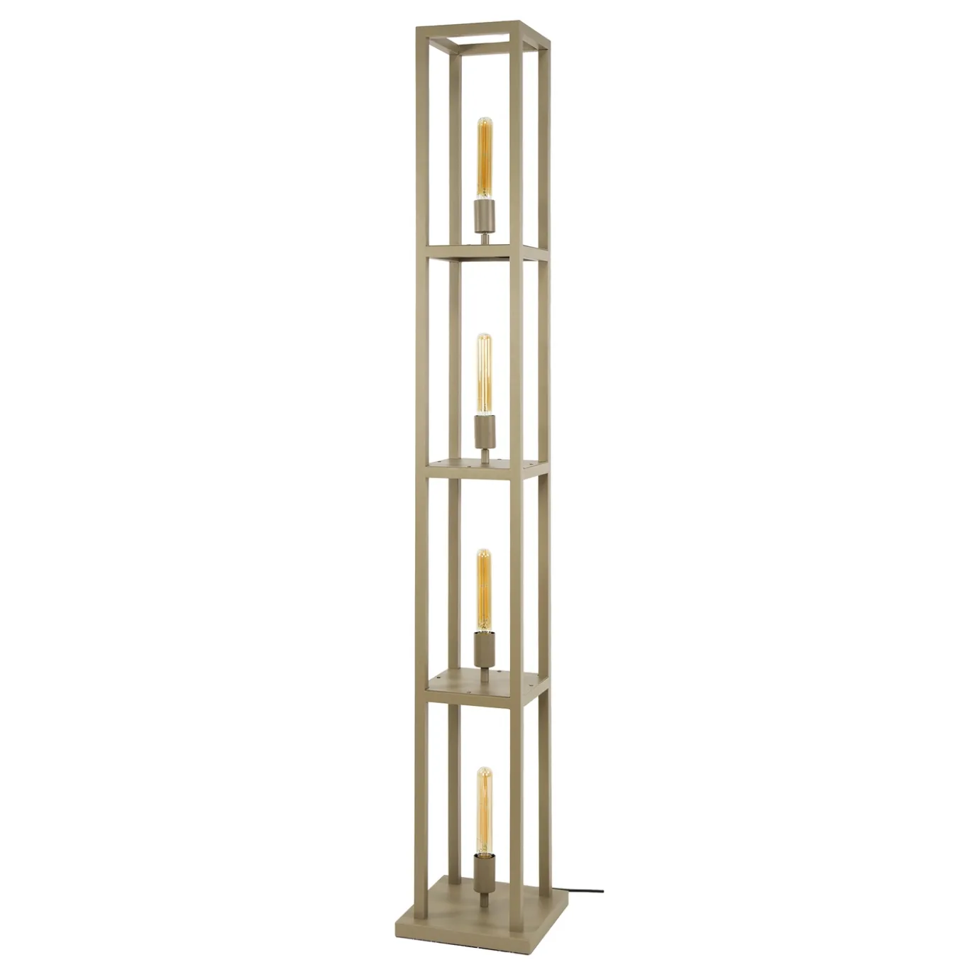Vloerlamp Quadra 4-lichts Beige - Giga Meubel