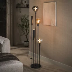 Vloerlamp Sfera Tricolore 5-lichts Artic Zwart - Giga Meubel