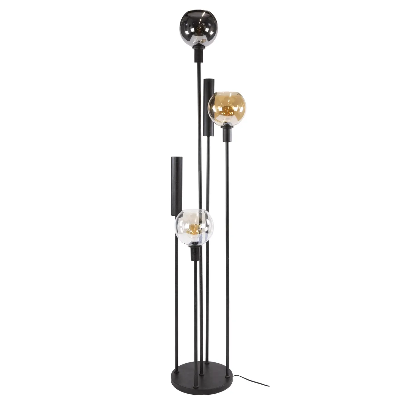 Vloerlamp Sfera Tricolore 5-lichts Artic Zwart - Giga Meubel