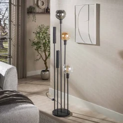 Vloerlamp Sfera Tricolore 5-lichts Artic Zwart - Giga Meubel