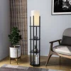 Vloerlamp Shelf Zwart
