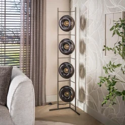 Vloerlamp Soll 4-Lichts Sienna Bruin - Giga Meubel