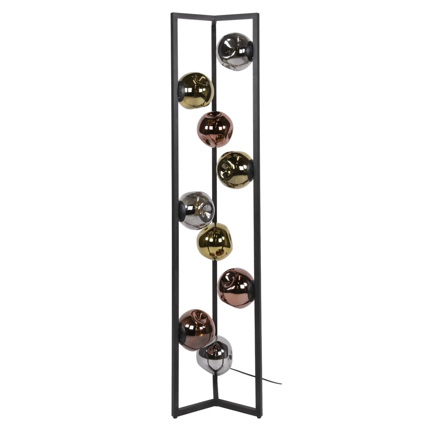 Vloerlamp Stellar 9-lichts Artic Zwart - Giga Meubel