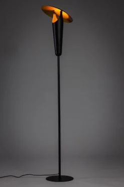 Vloerlamp The Britt Zwart/Messing - Giga Meubel