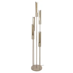 Vloerlamp Tube Getrapt 5-lichts Beige - Giga Meubel