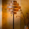 Vloerlamp Walnut Hout 185cm - Giga Meubel