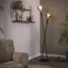 Vloerlamp Wings 2-lichts Zwart - Giga Meubel