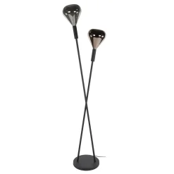 Vloerlamp Wings 2-lichts Zwart - Giga Meubel