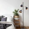Vloerlamp Yildo Zwart/Koper 3-Lichts