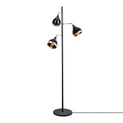 Vloerlamp Yildo Zwart/Koper 3-Lichts