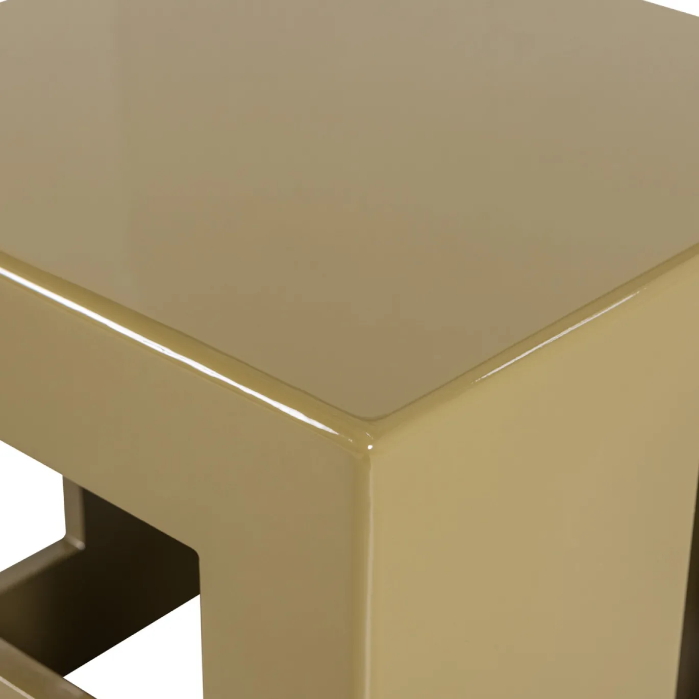Vtwonen Bijzettafel Modern Mdf Hout Hoogglans Honinggeel