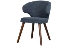 Vtwonen Cape Eetkamerstoel Gemeleerde Stof Blauw