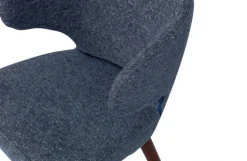 Vtwonen Cape Eetkamerstoel Gemeleerde Stof Blauw