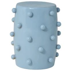 Vtwonen Decoratieve Bijzettafel Knobs Keramiek Lichtblauw Ø39x46cm