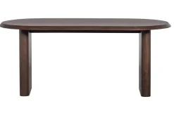 Vtwonen Eettafel Ellips Mangohout Walnoot Ovaal 180cm