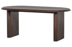 Vtwonen Eettafel Ellips Mangohout Walnoot Ovaal 180cm
