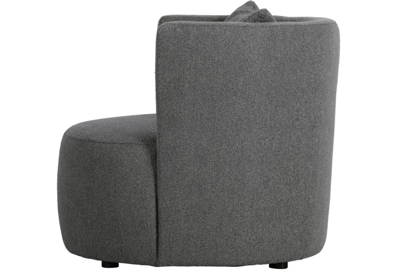 Vtwonen Explore Fauteuil Bouclé Staalgrijs