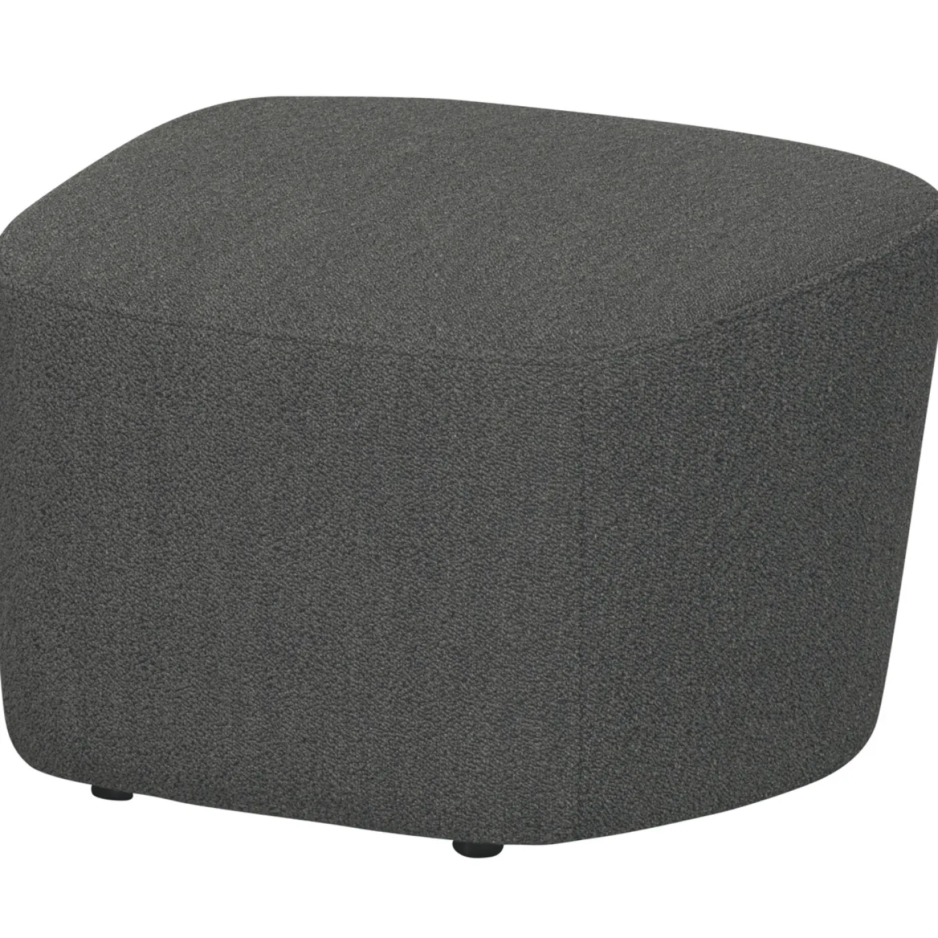 Vtwonen Hocker Lofty Boucle Staalgrijs