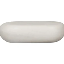 Vtwonen Salontafel Pebble Betonlook Wit 28x100x43cm