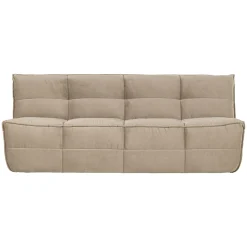 Vtwonen 3-zits Bank Cluster Velvet Zacht Beige