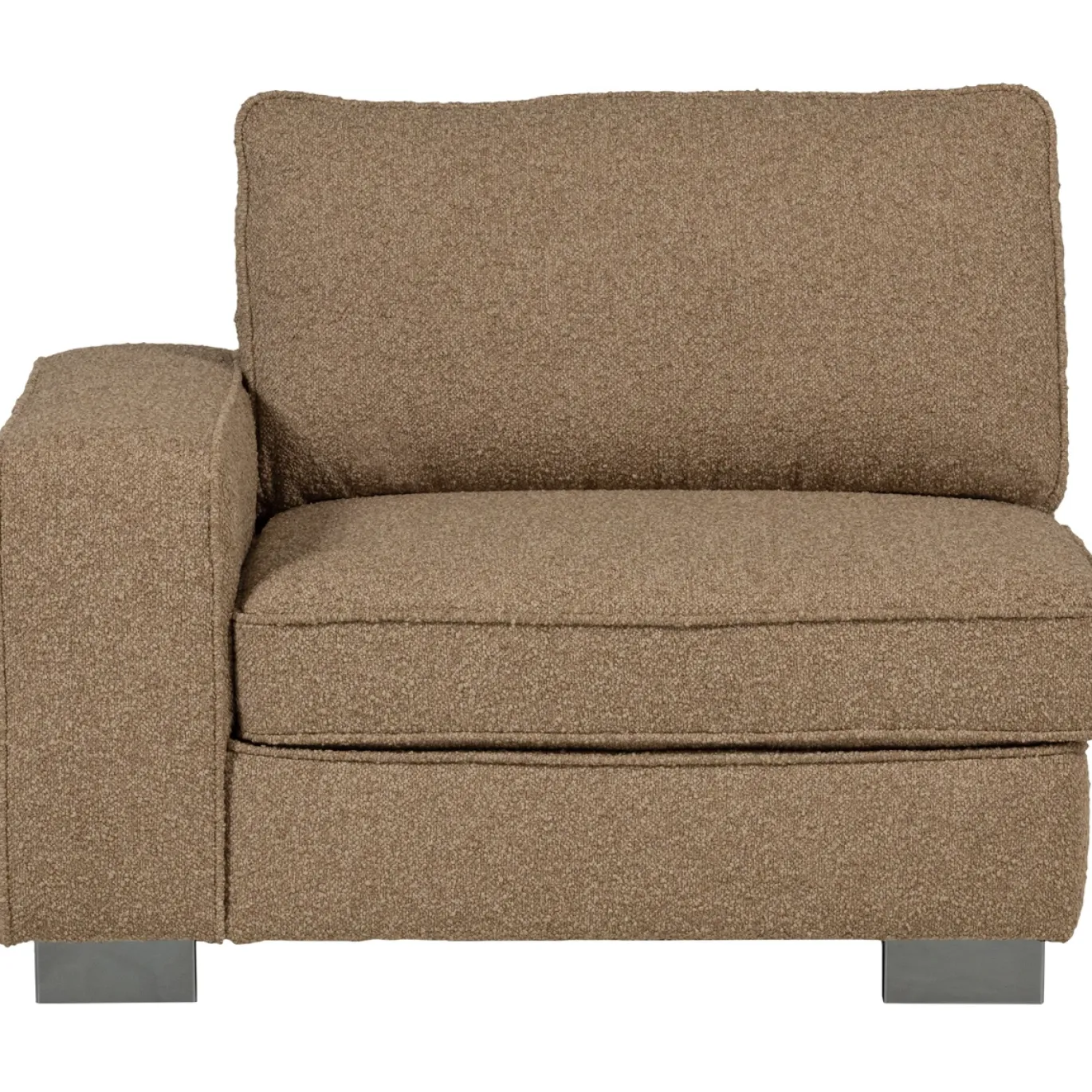 Vtwonen 1-zits Element Lazy Met Arm Links Boucle Bruin