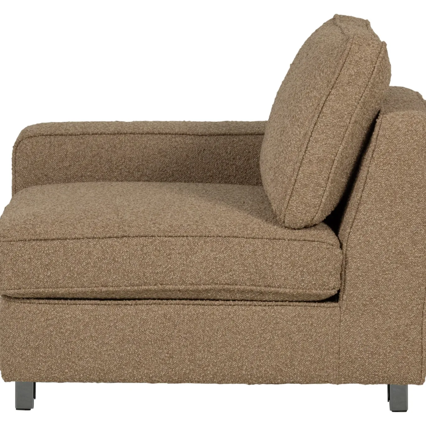 Vtwonen 1-zits Element Lazy Met Arm Links Boucle Bruin