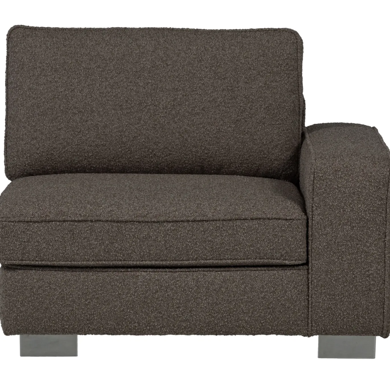 Vtwonen 1-zits Element Lazy Met Arm Rechts Boucle Antraciet