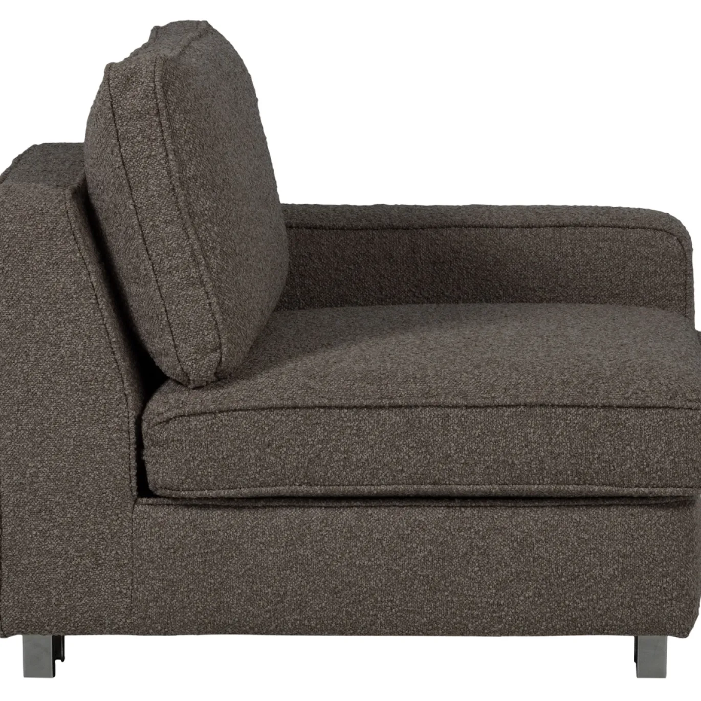 Vtwonen 1-zits Element Lazy Met Arm Rechts Boucle Antraciet