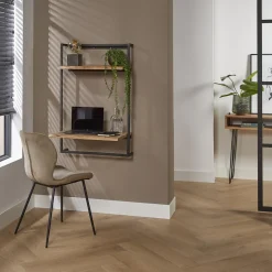 Wandbureau Air Solid Massief Acacia Naturel - Giga Meubel