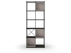 Wandkast Anya 180x70cm Zwart/Crème - Giga Meubel