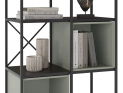 Wandkast Anya 180x70cm Zwart/Grijs - Giga Meubel