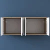 Wandkast Bayburt Walnoot Wit 120cm