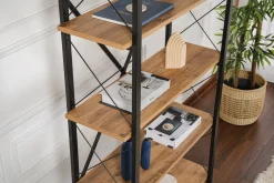 Wandkast Elysian Lichtbruin/Zwart 180cm