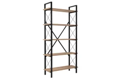 Wandkast Elysian Naturel/Zwart 180cm