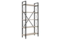 Wandkast Elysian Travertinlook/Zwart 180cm