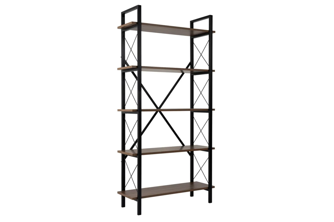 Wandkast Elysian Walnoot/Zwart 180cm