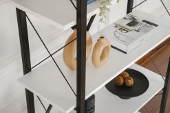 Wandkast Elysian Wit/Zwart 180cm