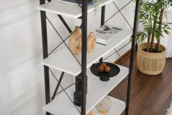 Wandkast Elysian Wit/Zwart 180cm