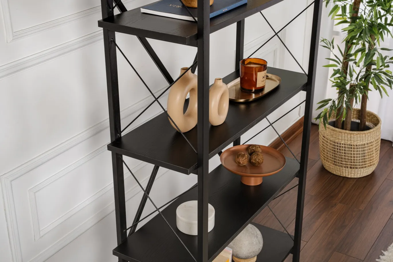Wandkast Elysian Zwart 180cm