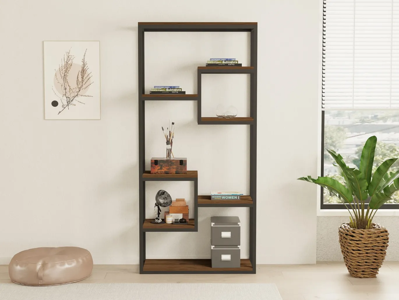 Wandkast Emina Walnoot 180cm