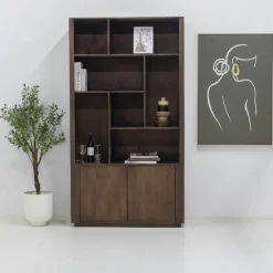 Wandkast Finn Walnoot Large - Giga Meubel