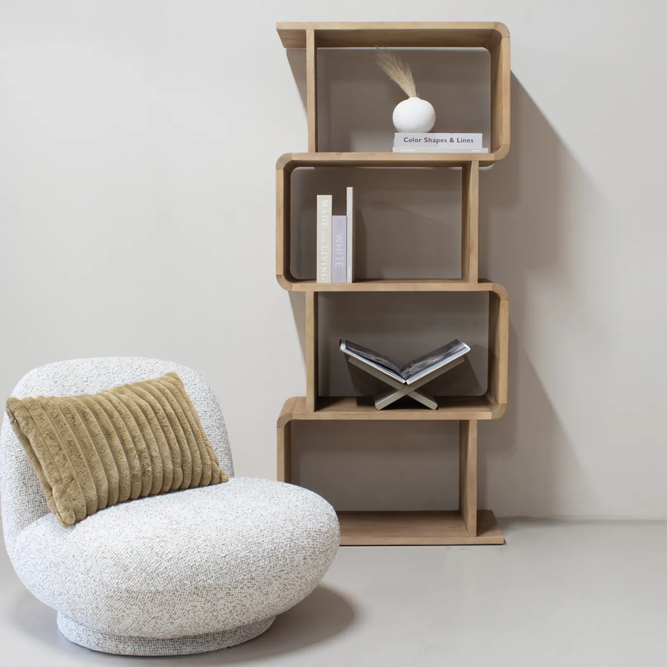 Wandkast Floris Lichtbruin 180cm - Giga Meubel