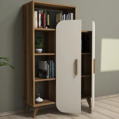 Wandkast Form Walnoot/Crème