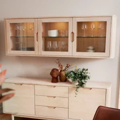 Wandkast Hangend Nyborg Naturel Eiken - Giga Meubel