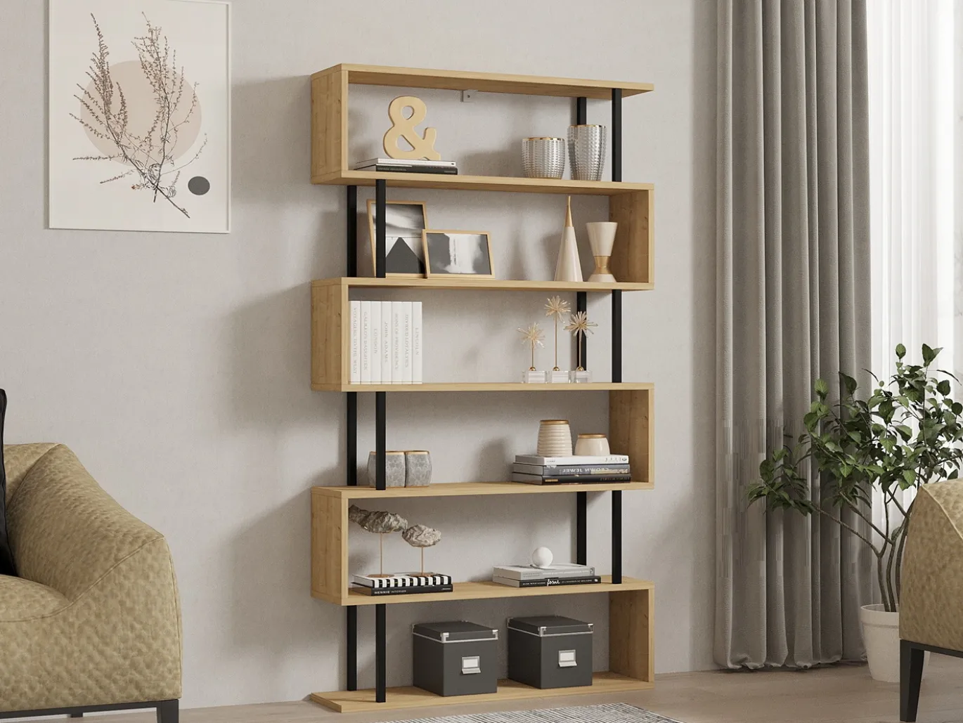 Wandkast Hector Naturel