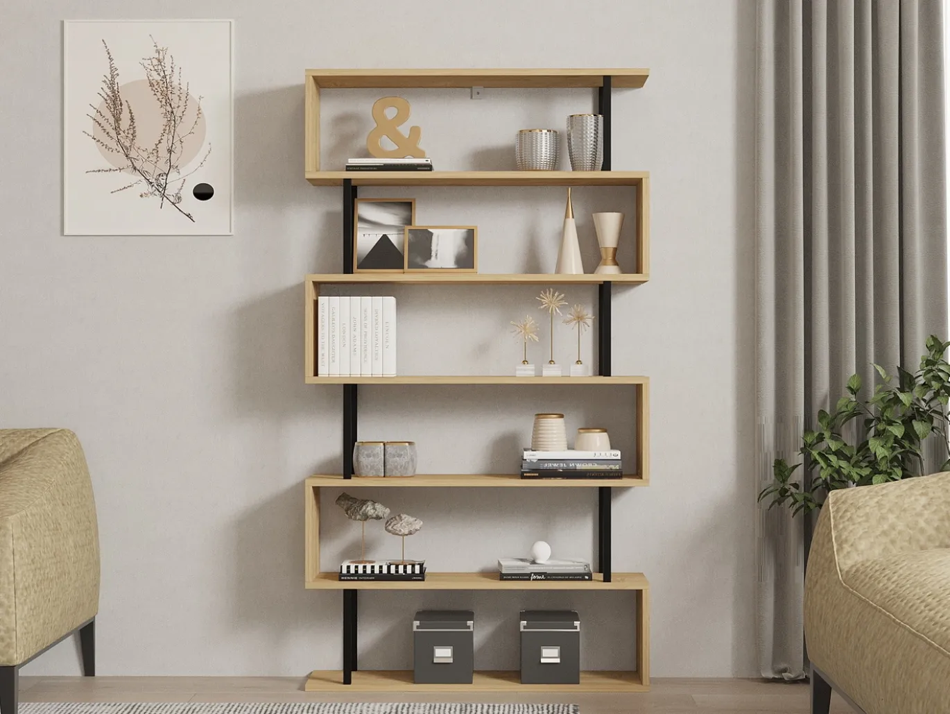 Wandkast Hector Naturel