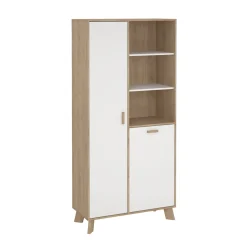 Wandkast Ikast Wit Jackson Hickory - Giga Living