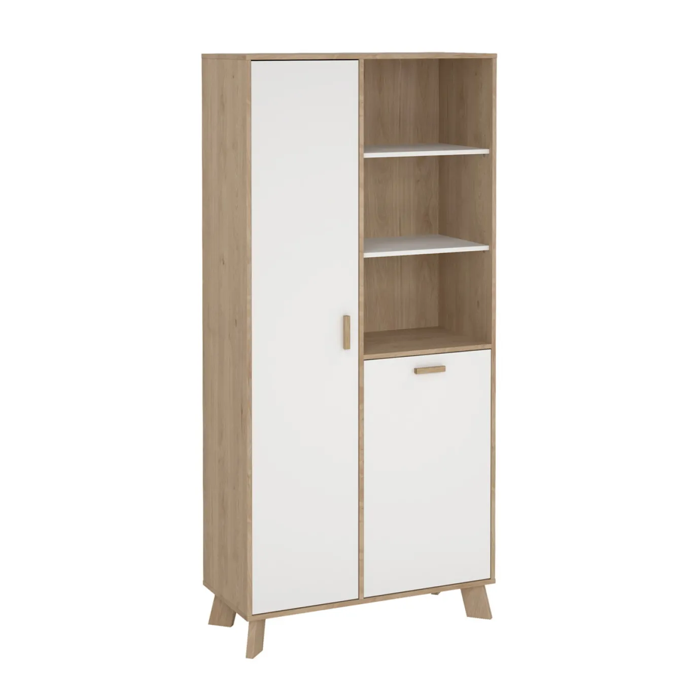 Wandkast Ikast Wit Jackson Hickory - Giga Living