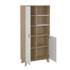Wandkast Ikast Wit Jackson Hickory - Giga Living